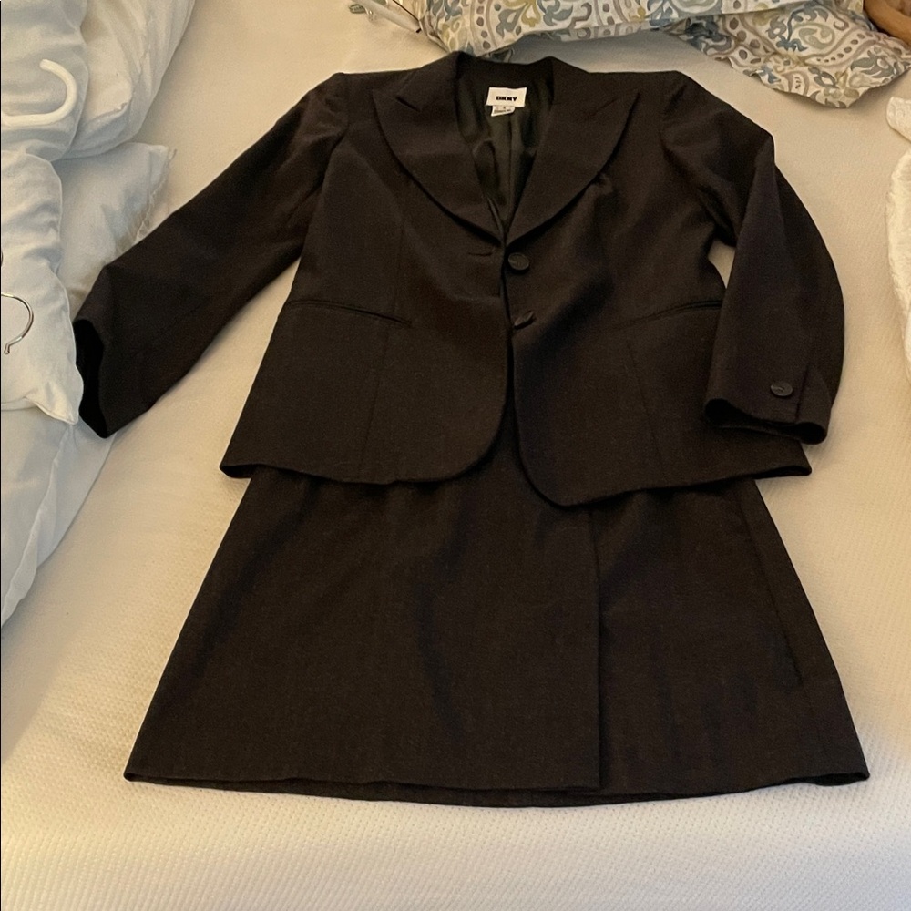 Black Blazer and Skirt Set